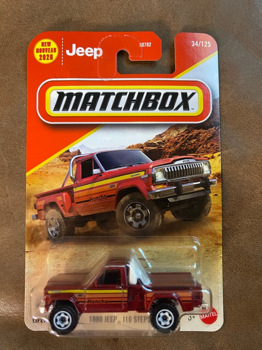 Matchbox 1980 Jeep J10 Stepside Die Cast Car Honcho Toy Truck, Cake Topper